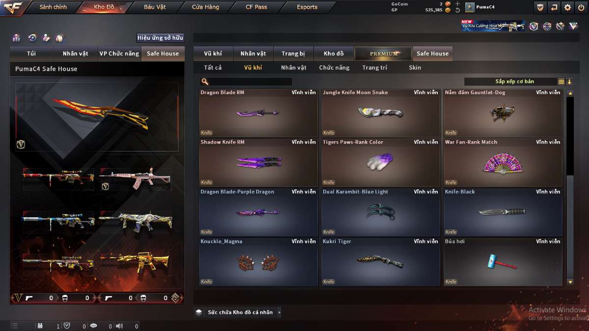 shop acc cf uy tin gia re